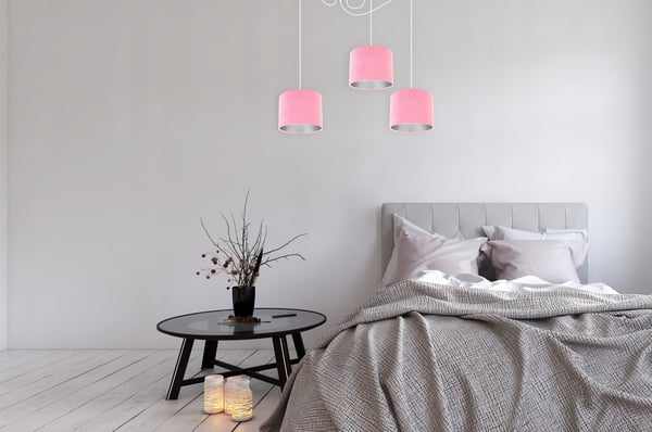 HÆNGELAMPE, LOFTKRONE, KROM, FLØJLSSKÆRM