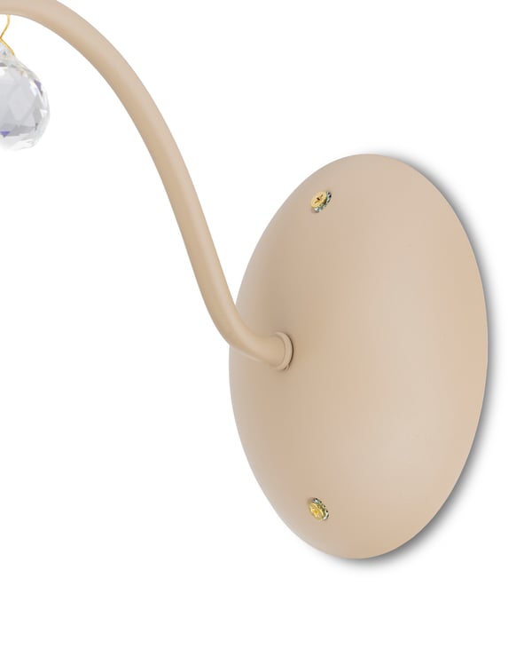 Tina Beige lasinen seinävalaisin 1xE27