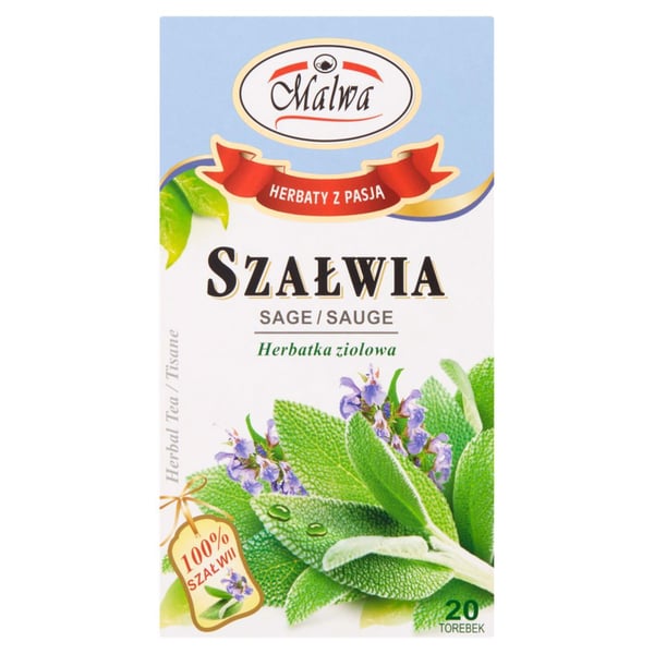 Malwa örtte med salvia 20 g (20 x 1 g) Malwa örtte med salvia 20 g (20 x 1 g)
