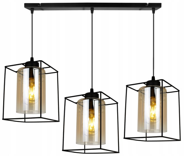 MODERNE ELEGANT HÆNGELAMPE MED GLASSKÆRM