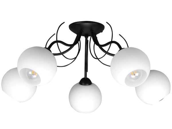 Loftlampe med glasskærme klassisk E27