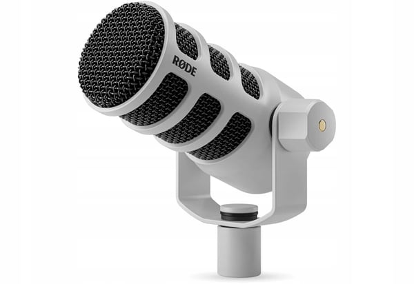 RODE PodMic White - dynamisk podcastmikrofon