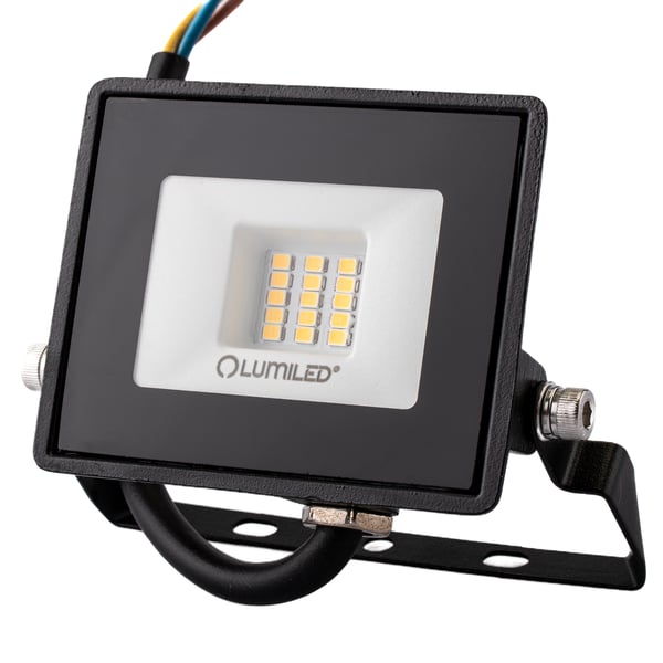 LED-valaisimet ZUNA2 10W 900lm 4000K IP65 musta LUMILED