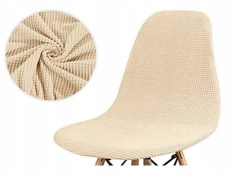 KLÄDSEL skandinavisk stol crème jacquard