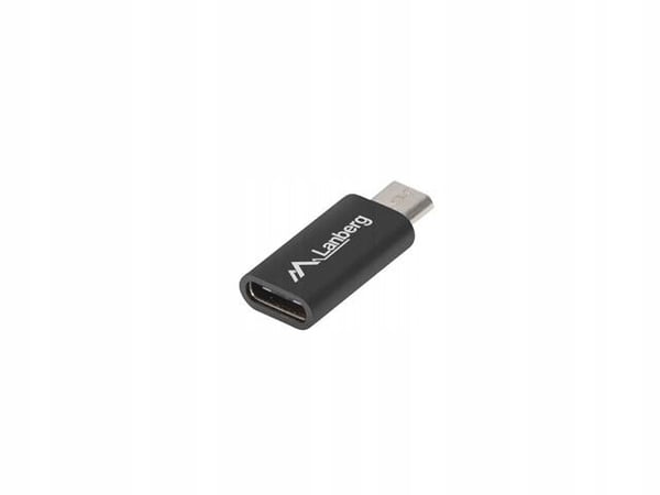 Lanberg USB typ-C(F) - micro USB-B(M)-adapter, svart
