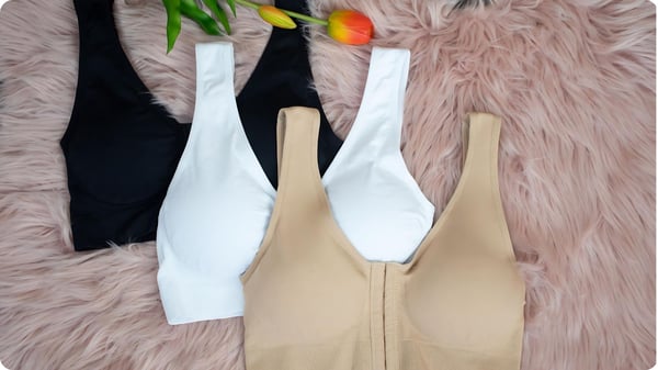 Bh med knapslukning foran uden bøjle 3XL/4XL