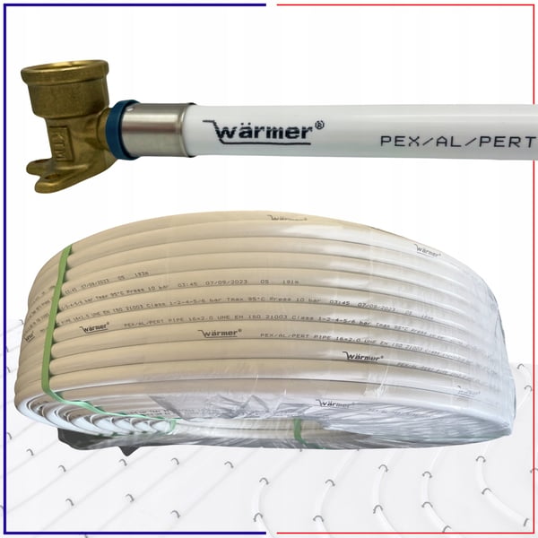 PEX-putki 16 mm lattialämmitykseen - PEX/Al/PE 16/2 - Osta metritavarana