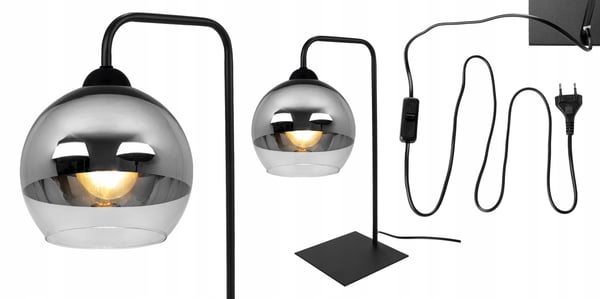 KROM KUGLE LED NATLAMPE TIL SKRIVEBORD