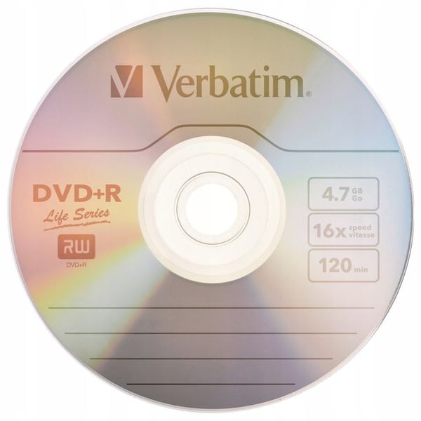DVD+R Verbatim 16x 4,7 GB Matt Silver (Cake 50)