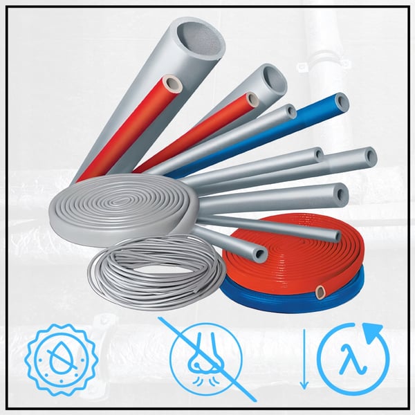 PEX-rörisolering 20 mm 22/6 tjock rörisolering högkvalitet 10 m