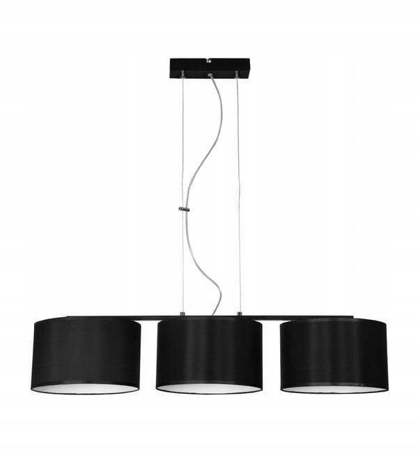 Moderne hængelampe, stofskærm, 3x60W LED