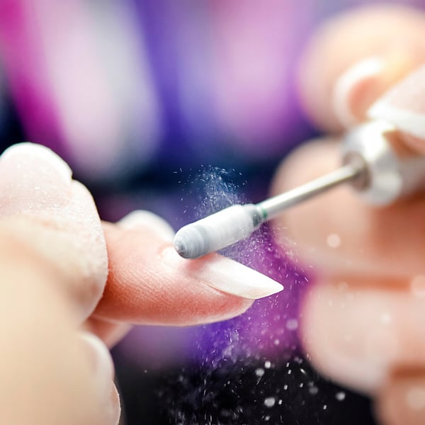 6 diamant neglebits TIL neglebånd, hybrid gel, flamme, kegle, dråbeformet