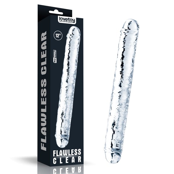 Lovetoy dubbeldildo FLAWLESS CLEAR 12" Lovetoy dubbeldildo FLAWLESS CLEAR 12"