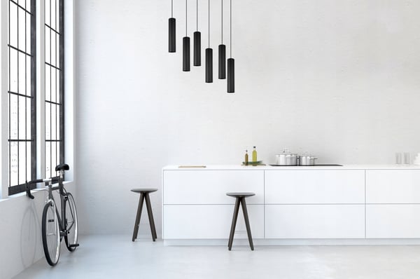 MODERNI KATTOVALAISIN MUSTA LED-VALAISIN