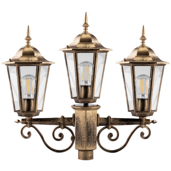 Ulkopuutarhavalaisin 3xE27 lyhtypylväs 2m Patina BELLIS LUMILED