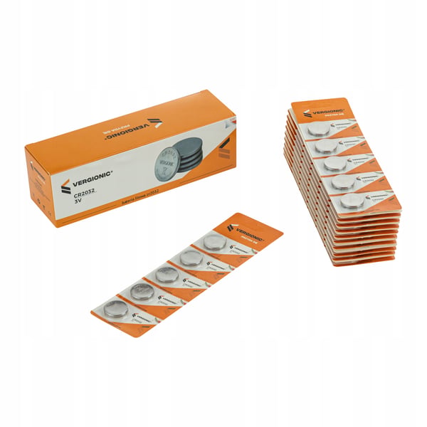 5x CR2032 3V lithiumbatteri til knapcelle