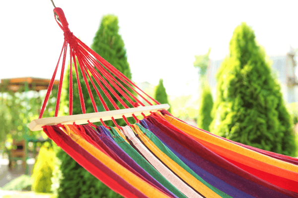 Yhden hengen puutarhariippumatto poikkipuulla, 200 x 60, 150 kg vahva
