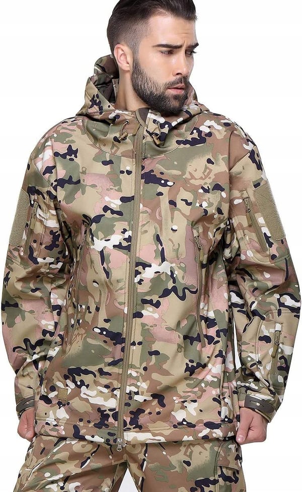 MIITARY TACTIC TAKKI, FLEECE-PAITA, MEMBRAANI, 3XL