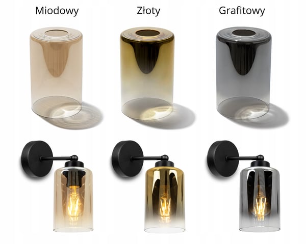 UNIK KNKIET-LAMPE, ELEGANT GLASSKÆRM