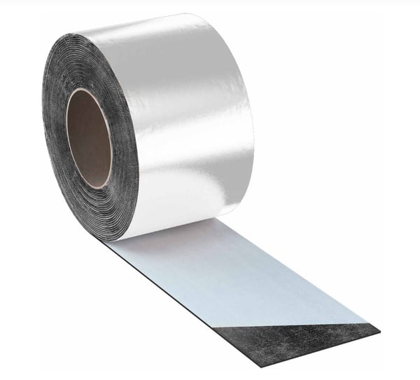 Bituminøs flexbit-tape 100 mm x 10 m aluminium