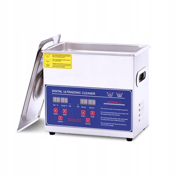PS-20A ultraljudsrengörare med display och värmare 220W 3,2L