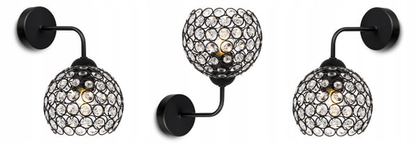 MODERNE KNÆKKE LAMPE ELEGANT LED KRYSTALLER