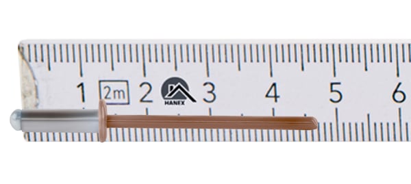 Åbne aluminiumnitter 4x12mm RAL 8004