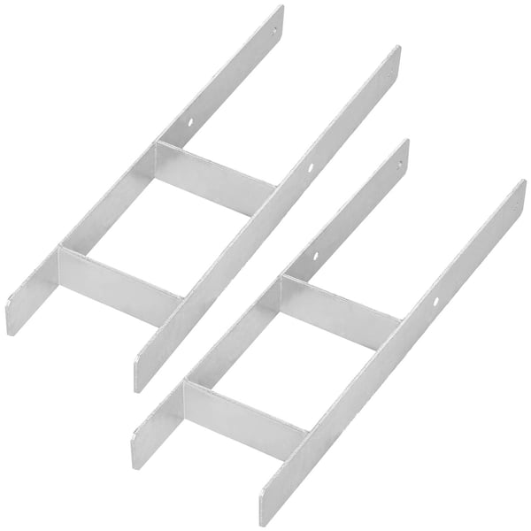 KOTARBAU® H-stolpebas til indstøbning, konsol, galvaniseret stålankra, 160 mm, 2-pak