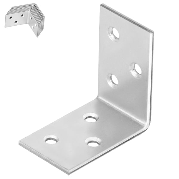Kotarbau® Kirvesmiehen kulmaliitin ruostumatonta terästä sinkittyä 40 x 40 x 25 mm 12 kpl:n sarja