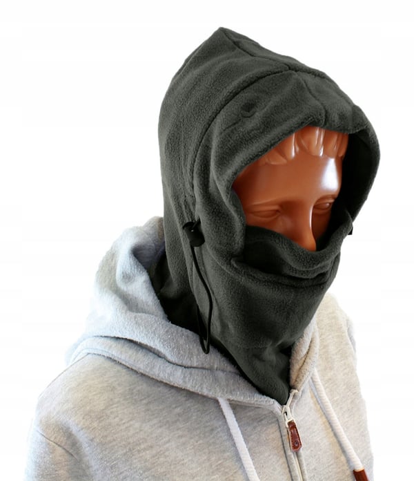 Scarfel fleecepipo ja kaulahuivi balaclava harmaa