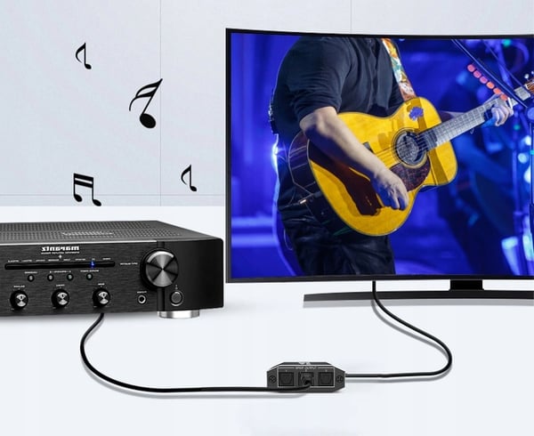 LJUDSPLITTER 1x3 SPDIF TOSLINK OPTISK SPLIT