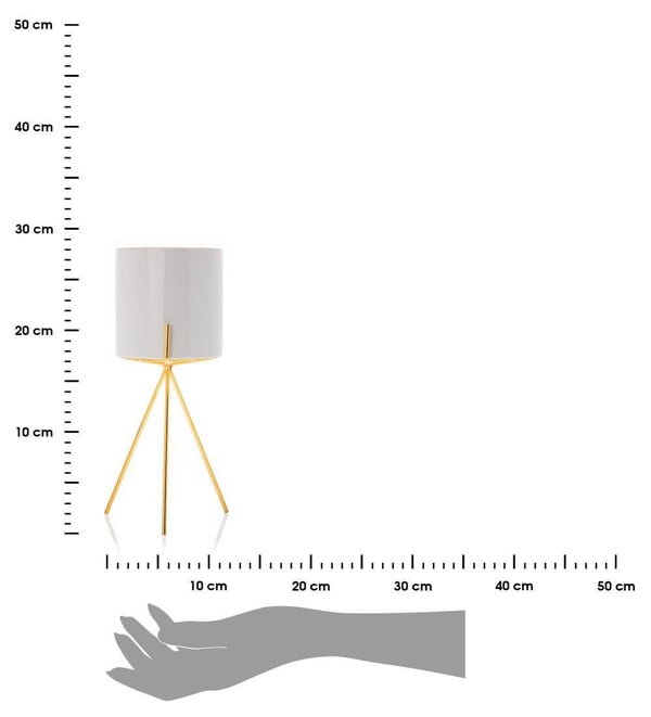 Emma Vit Blomkruka 28 cm Tillverkad