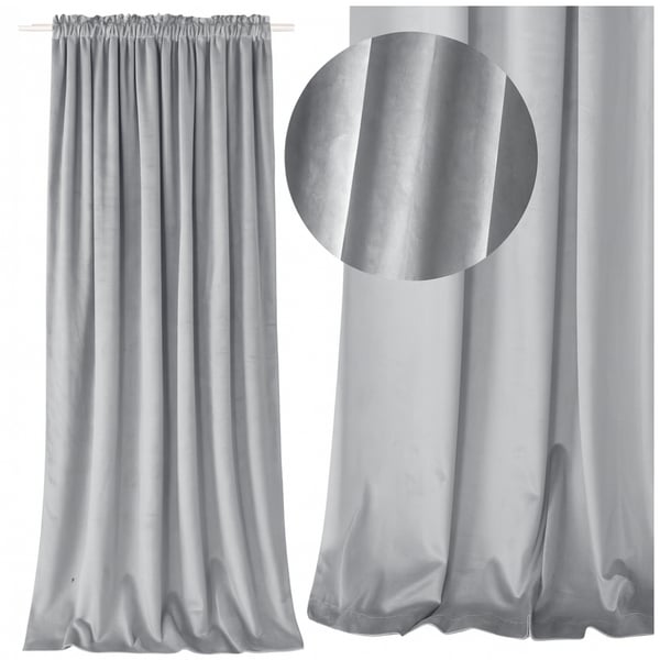 Velour-pimennysverho, teipillä valmiiksi liimattu, grafiitinvärinen sametti, paksu