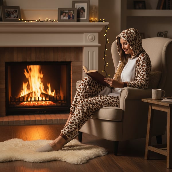 Onesie Kigurumi -pyjama-asu - Leopard Onesie Kigurumi -pyjamaasu - Leopard