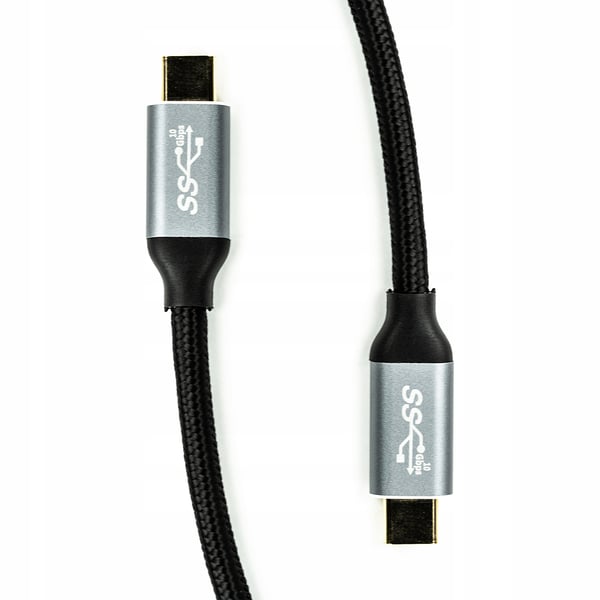 USB C 3.1 Thunderbolt 3 KABEL 100W 10 Gbps 4K 60Hz NYLONFLETKABEL 0,5M