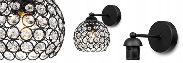 MODERNE KNÆKKE LAMPE ELEGANT LED KRYSTALLER
