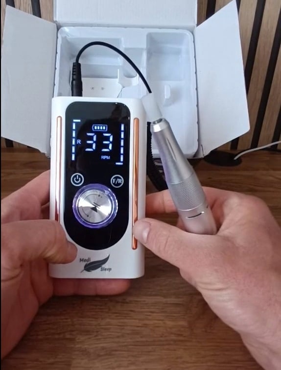 Professionell nagelborr manikyr pedikyr kraftfull 45 000 varv/min