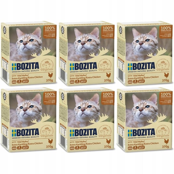 BOZITA Möra kycklingbitar i gelé 6x370g