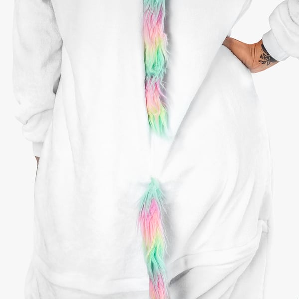 Herre enhjørningspyjamas kigurumi onesie jumpsuit kostume til voksne størrelse S