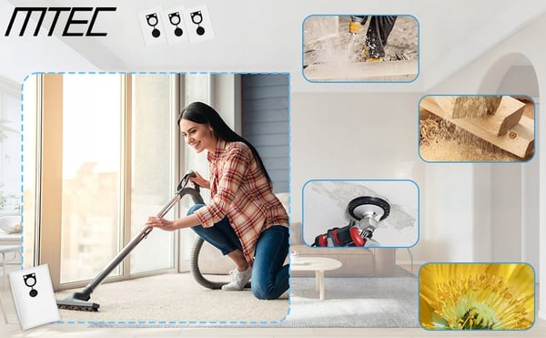 10x støvsugerposer til Bosch GAS 25, GAS 50, Starmix ISC, Metabo og Hitachi AEG