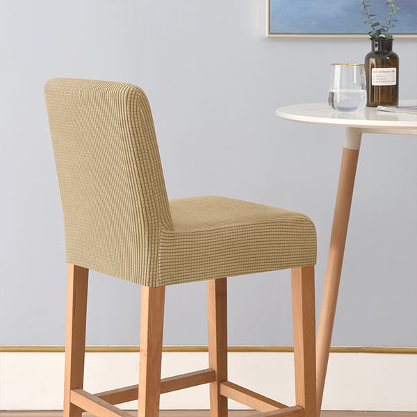 Baarijakkaran päällinen, jacquard, beige, cappuccino