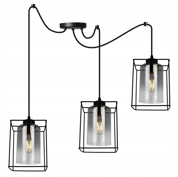 MODERNE ELEGANT HÆNGELAMPE MED GLASSKÆRM