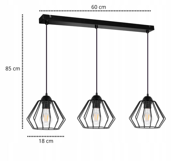 EDISON Diamond Loft E27 LED-taklampa