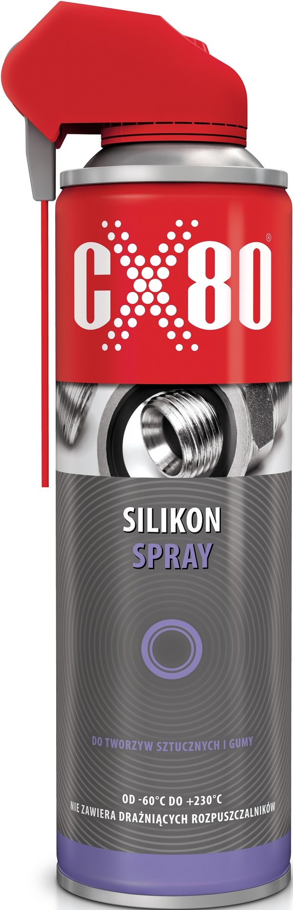 SILIKONE TIL PLAST OG GUMMI DUOSPRAY NSF H1 500ML - CX-237