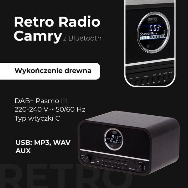 Camry CR1182 -radio