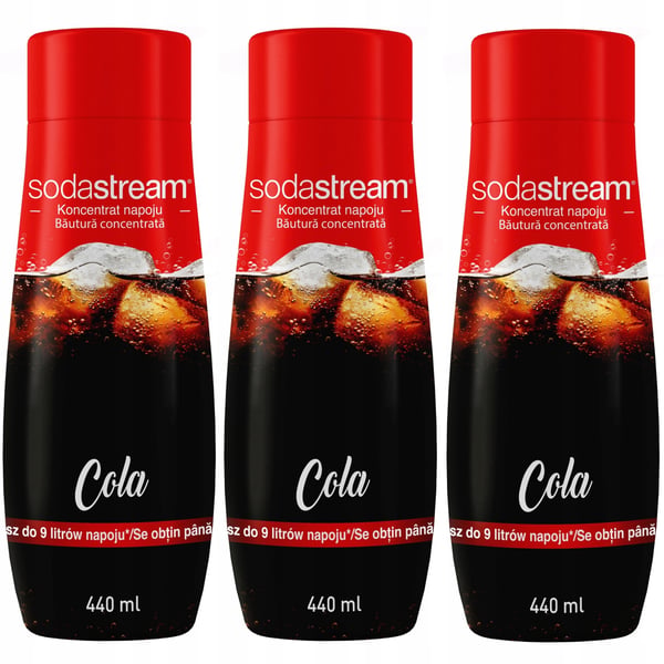 3 SodaStream-tiivisteen setti, 3x Kola