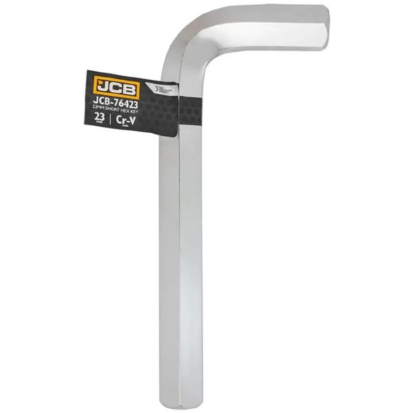 JCB Kuusiokoloavain HEX CRV 23 mm 6-kulmainen L-tyyppi