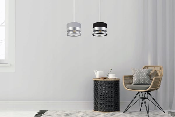 MODERNE LOFTHÆNGELAMPE MED KROM LED-LAMPESKÆRM