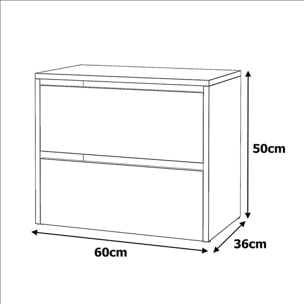 HVID SKOSKAB 60 CM - MODERNE OG STILSIGT