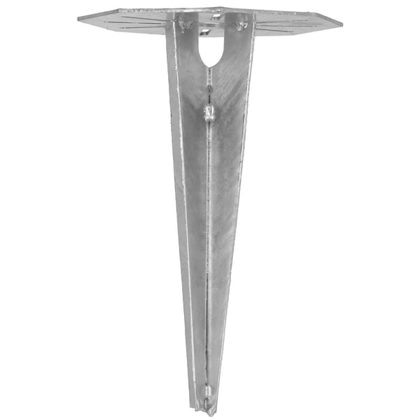 Puutarhavalaisimen jalusta, vasaroitava ankkuri, 190 mm, kahdeksankulmainen